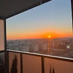 Skyscrapper Z Widokiem Na Panorame Warszawy *