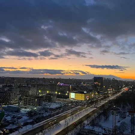 Apartman Skyscrapper Z Widokiem Na Panorame Warszawy Varsó
