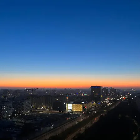 Skyscrapper Z Widokiem Na Panorame Warszawy *