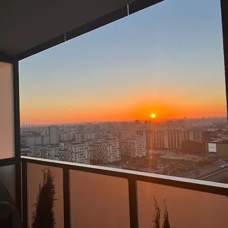 Skyscrapper Z Widokiem Na Panorame Warszawy *