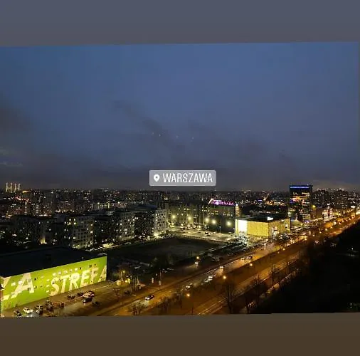 شقة Skyscrapper Z Widokiem Na Panorame Warszawy وارسو