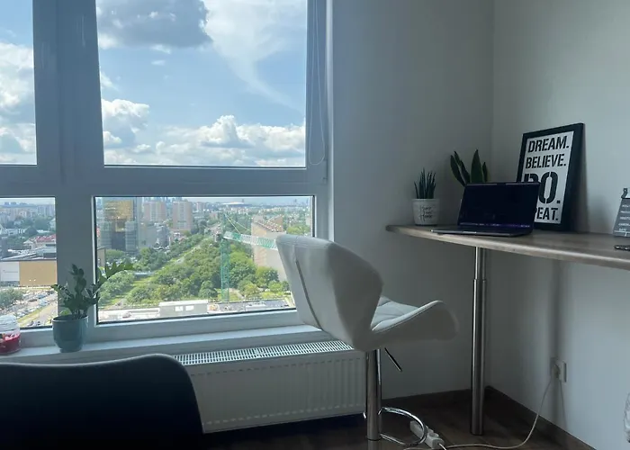 شقة Skyscrapper Z Widokiem Na Panorame Warszawy *