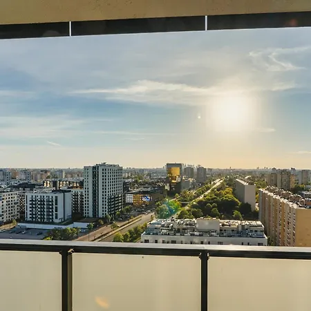 アパート Skyscrapper Z Widokiem Na Panorame Warszawy